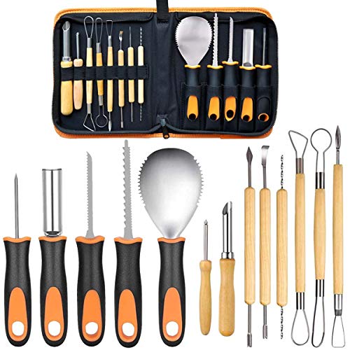 13 Pieces Halloween Pumpkin Carving Kit Professional Stainless Steel