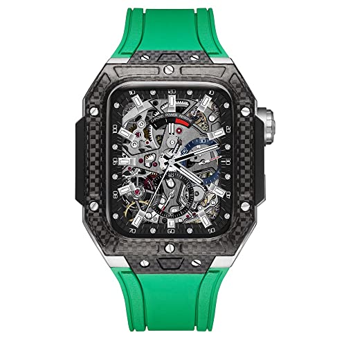 Coque en fibre de carbone pour Apple Watch 8 - Kit de modification de luxe