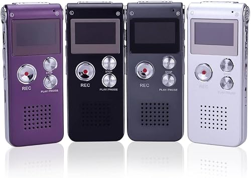 Miniatura 10 de Grabadora de audio digital de 16 G, activada por voz, mini espía y sonido digital, dictáfono, reproductor de MP3, regalo portátil, grabadora de