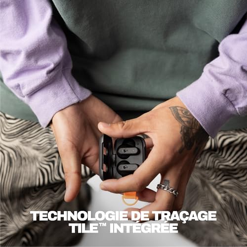 Skullcandy Dime 3 Écouteurs sans Fil, Casque Bluetooth, Conception Isolante du Bruit, Jusqu’à 20 Heures d’Autonomie, Transport Facile avec Étui à Clipser Partout - Noir