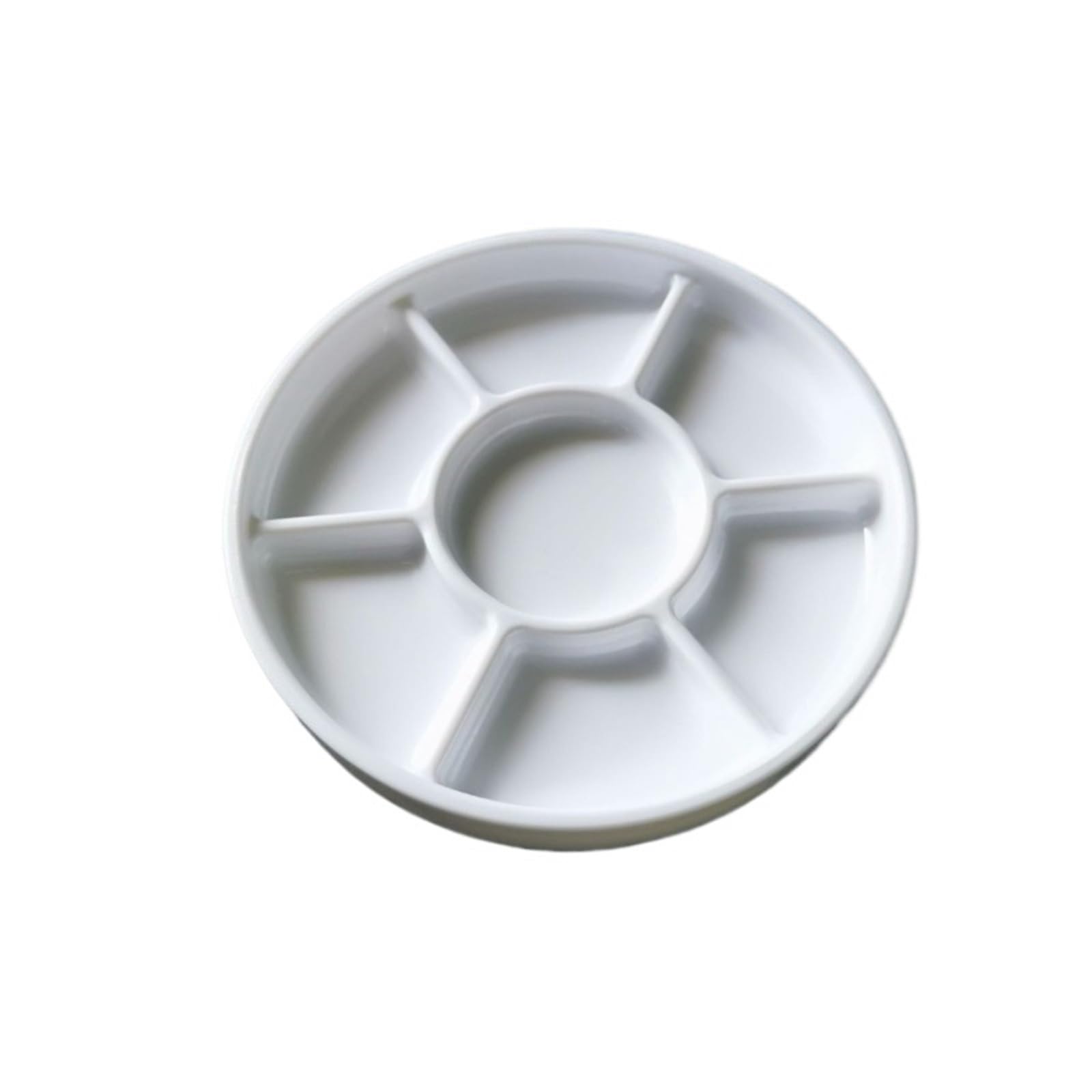 Tavolozza di plastica 10 pezzi di tavolozza in plastica porcellana imitazione, facile da pulire, resistente alle cadute Per mescolare i colori(11x2.5cm)