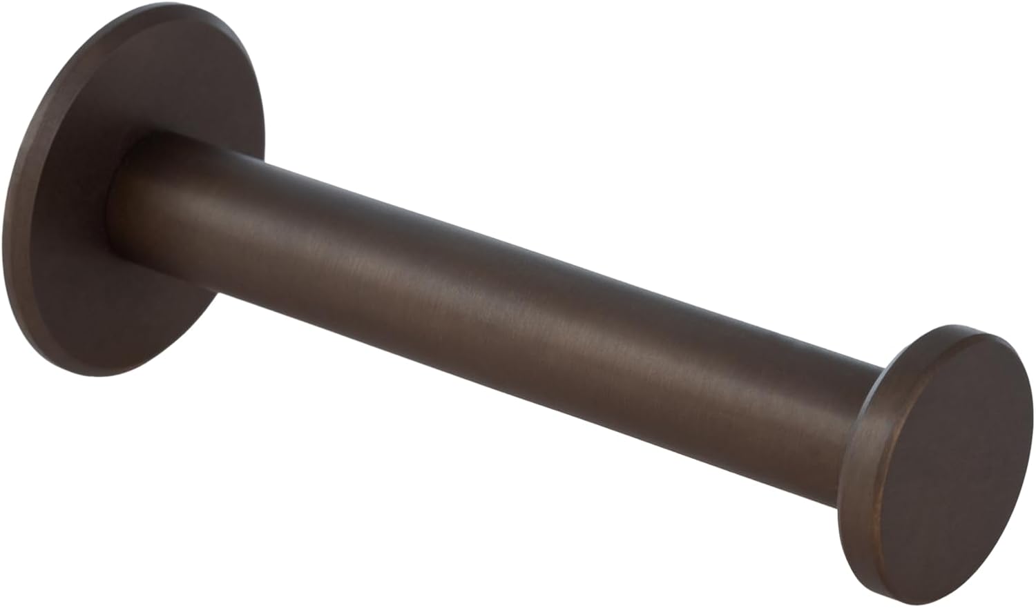 EVI Herrajes | Wall Mounted Toilet Paper Holder | Adhesive or Screw-On | Rustic Brass | Mod. 050PR1DUALLRU