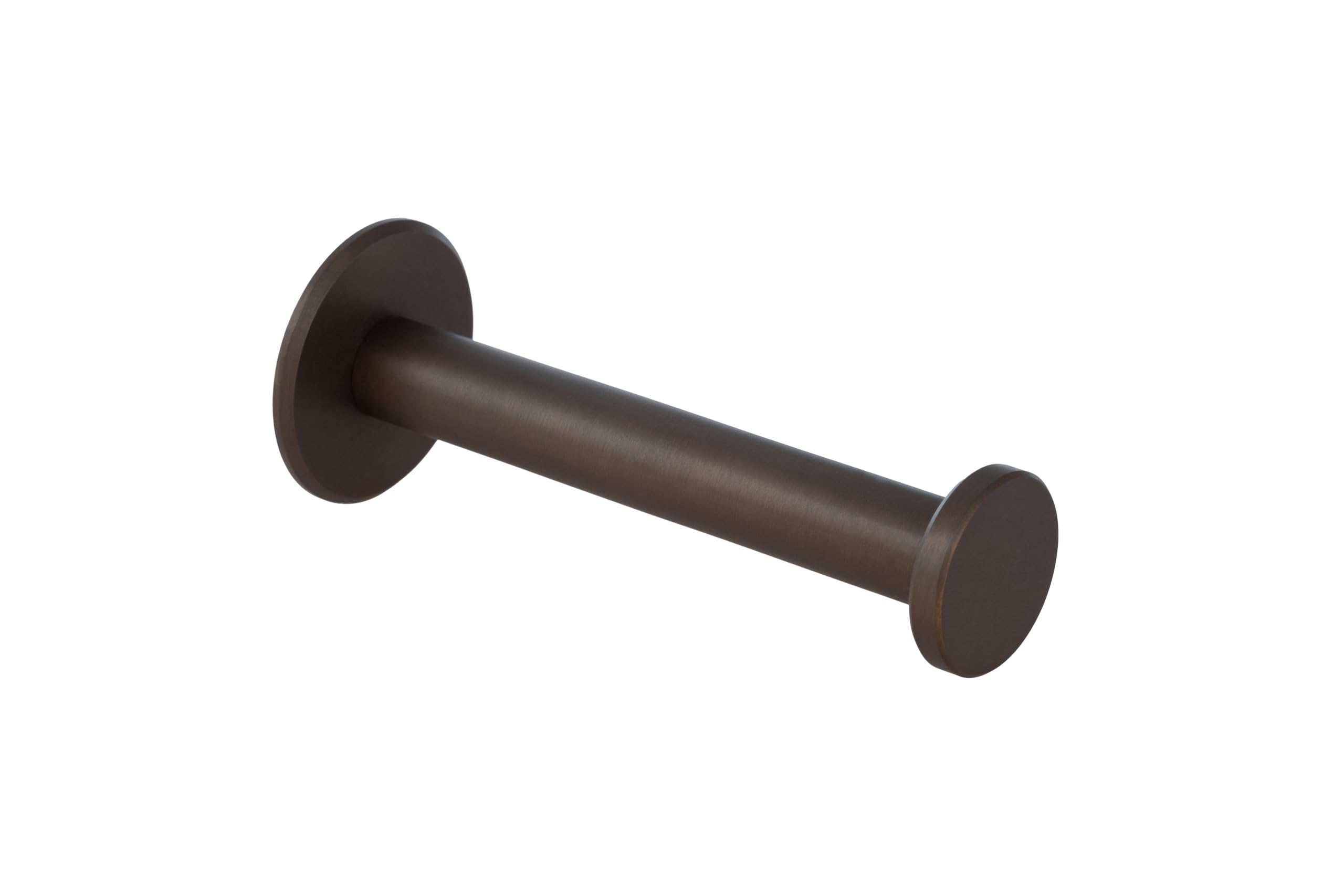 EVI Herrajes | Toilet Paper Holder | Self-Adhesive or Screw-Mount | Rustic Brass | Mod. 050PR1DUALLRU