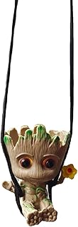 ADITAM Car Pendant Swing Groot Tree Man car Rearview Mirror Pendant Pendant Anime Man Tree Decoration Pendant (Color : Brown) Double The Comfort