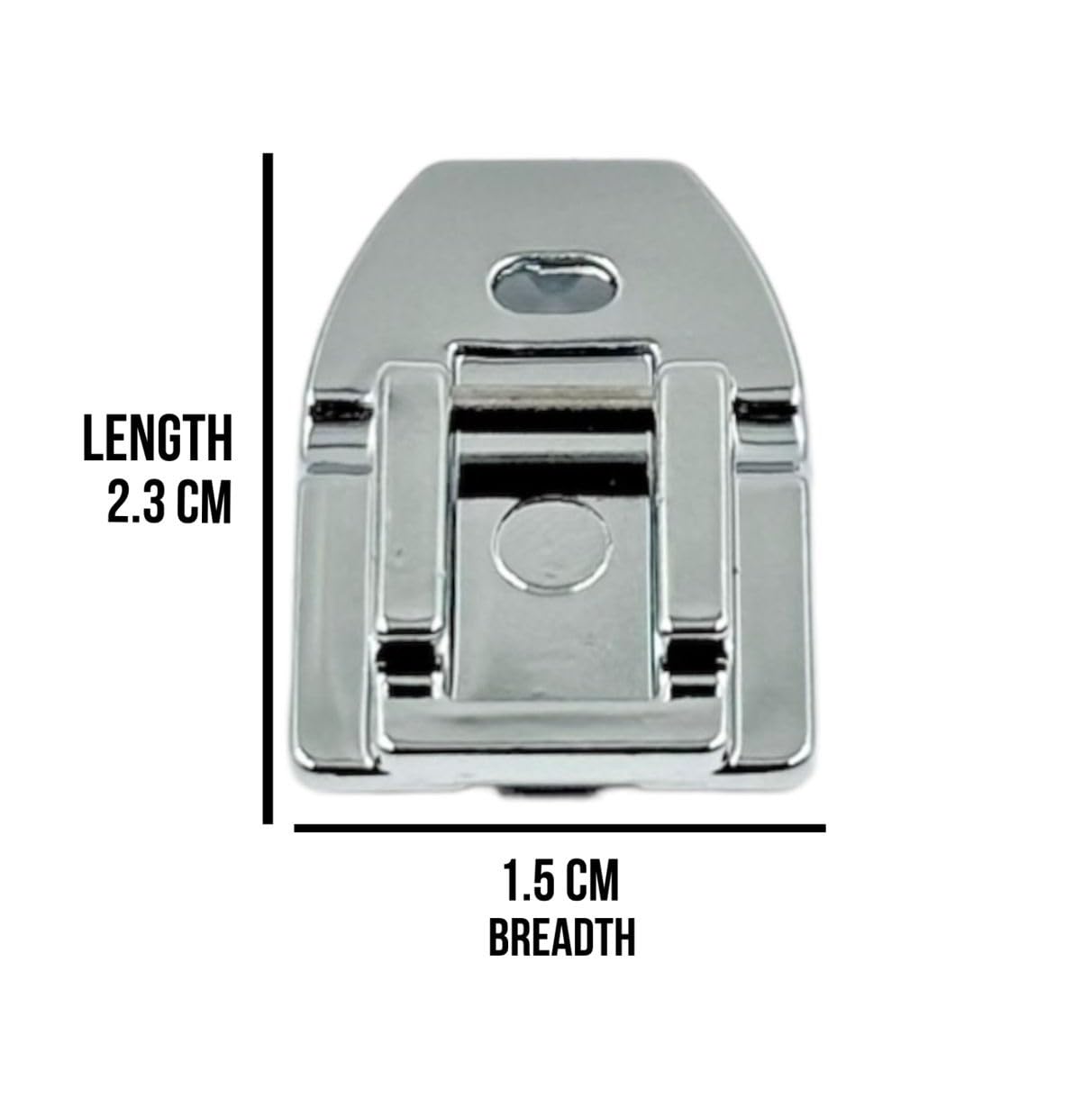 Zenith Invisible Zipper Round Sewing Machine Presser Foot Fit for Most Low Shank Sewing Machines (Steel) — Amazon image 4