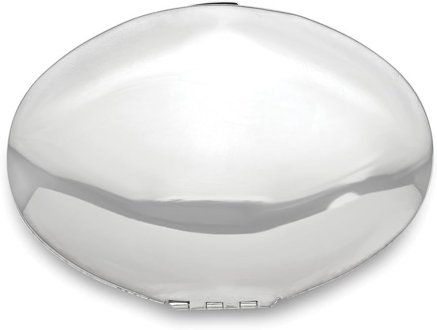 Espejo Compacto Ovalado Plateado Jewels By Lux