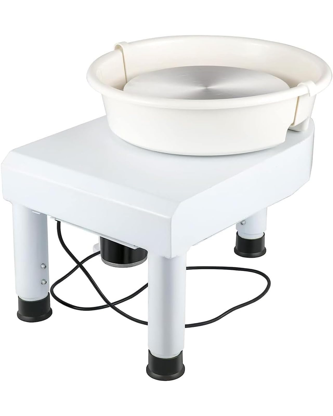 Elektryczne koło garncarskie 35 cm, 350 W, maszyna do formowania kół, regulowana prędkość, maszyna do modelowania gliny ceramicznej, z narzędziami do rzeźbienia, zestaw do modelowania gliny DIY dla