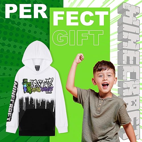 Minecraft Creeper Hoodie - Boys' & Teenagers' Gaming Hoodie - Ages 5-143