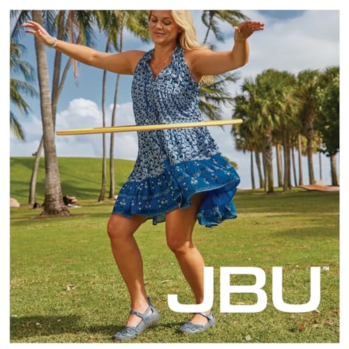 JBU by Jambu Women's Magnolia Mary Jane Flat, Taupe, 62