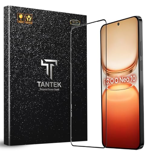 Image of TitanGuard Tempered Glass Screen Protector Guard for Guard for iQOO Neo 10 5G / iQOO Neo 10R 5G, 9H Hardness, Military Grade, Anti-Static, Easy Installation Kit - 1 PACK