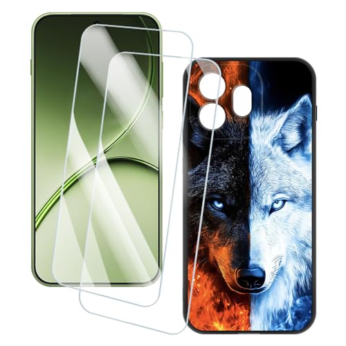 OAGELIM 2�Z�b�g �X�N���[���v���e�N�^�[ + �P�[�X OnePlus 15T 5G (6.32 �C���`) �Ƃ̌݊������� �A�[�e�B�X�e�B�b�N�J�X�^���v�����g�J�o�[�Ƌ����K���X�t�B���� �X�N���b�`�h�~ (�T)