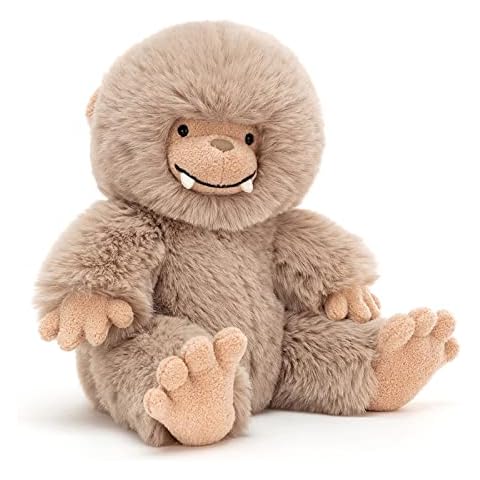Jellycat Bo Bigfoot Stuffed Animal, 11" | Bigfoot Plush Toy | Classic Children's Gift | Halloween Plush Cover