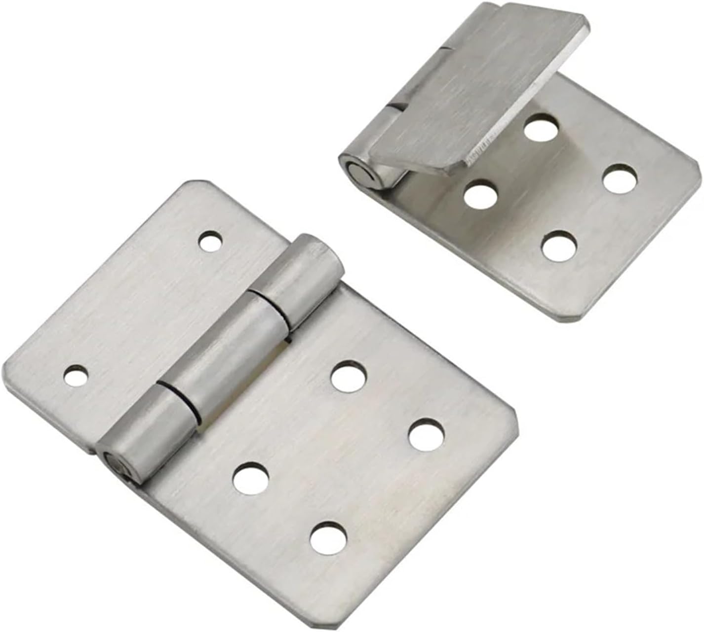 304 Stainless Steel Asymmetric Folding Hinge Industrial Equipment Cabinet Door 1Pcs(65.4x35x2mm)