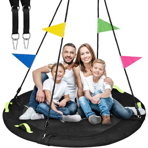 HeyZoo Tree Swing, 60 inch Larger Saucer Swing for...