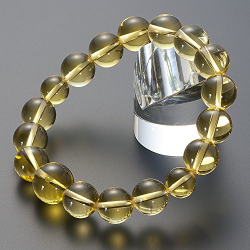 仏壇屋 滝田商店 特選 腕輪念珠 ブレスレット 黄水晶 (シトリン) 12mm玉 内周約18cm◆ 金運アップ 数珠ブレスレット・数珠ブレス・パワーストーン・お守り 【滝田商店発行 証明書付】のサムネイル