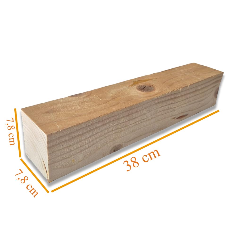 Legna da Ardere su Bancale per camino in Abete da 38 cm, 18 Cartoni da 30 litri, circa 180 kg, pronta all'uso, Made in Italy