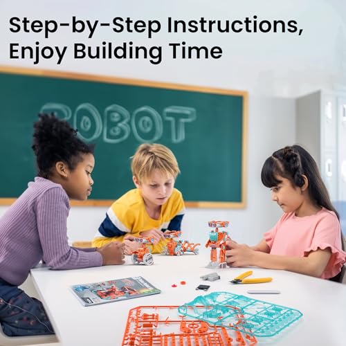 Image of Sillbird Solar Robot Building Kit STEM Gift for Boys Aged 8-14, 15-in-1 DIY Science Educational Robotic Set, Solar or Battery Powered Toy for Kids Birthday with 212 Pieces