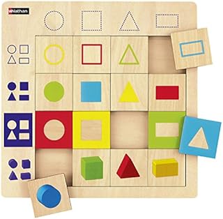 Nathan 16 Pieces Geometric Shapes LudiTab Logic