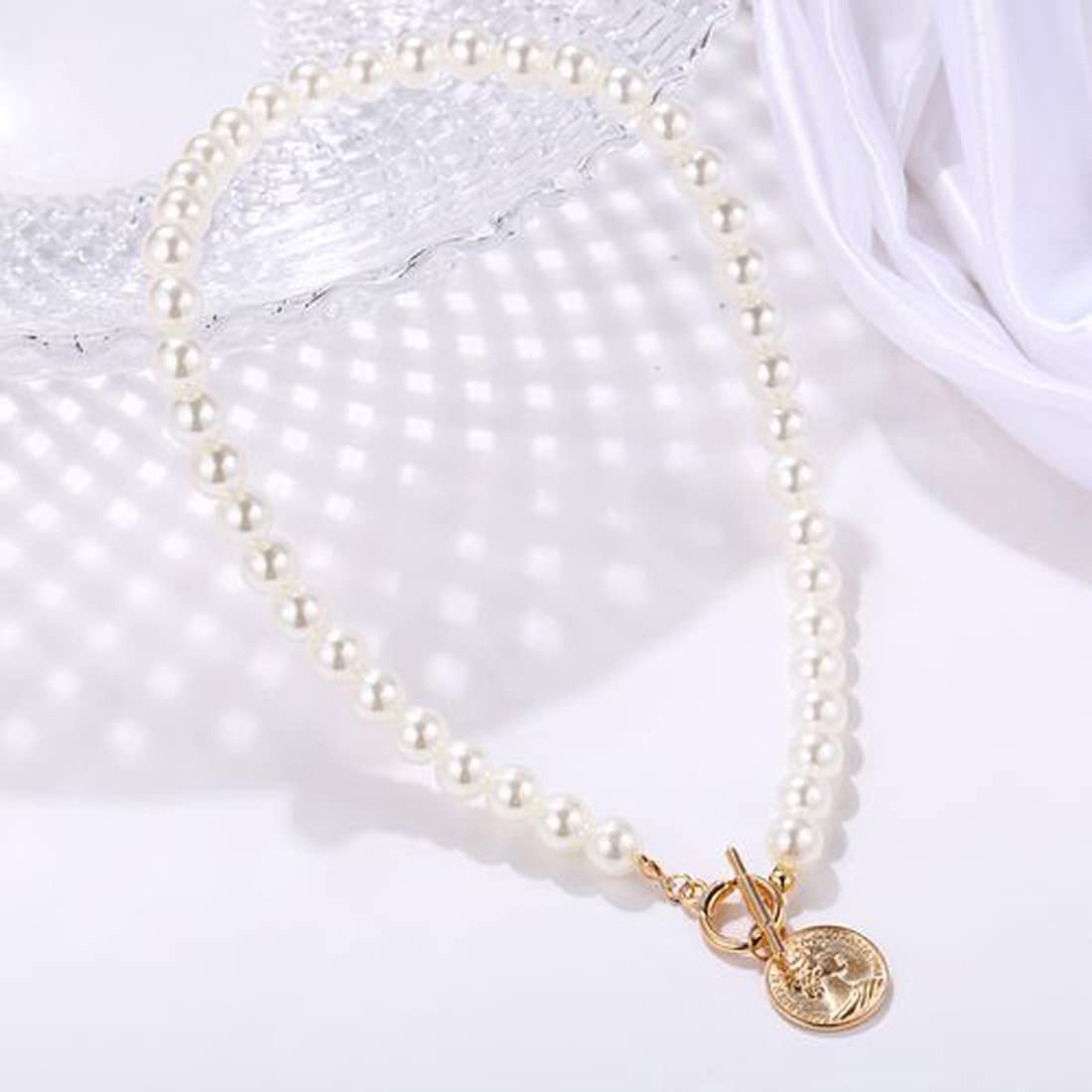 Gold-Plated Layered Necklace-Set Of 2