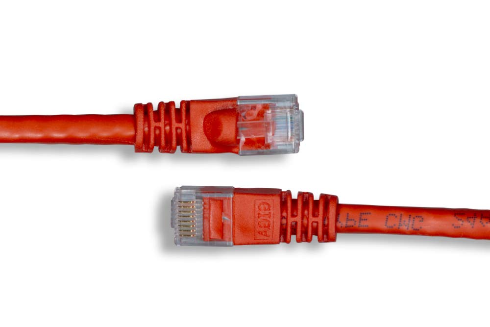 Cablelera 14' Network Patch Cable with Snagless Molded Boot, Red (ZNWN37RD-14)