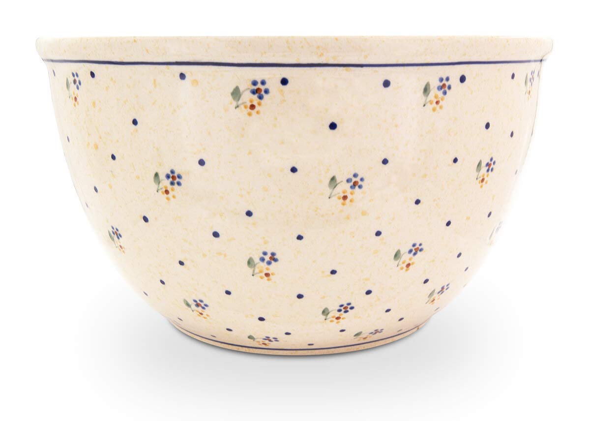 Bunzlauer Keramik Cuencos Ensaladera Ceramica grande ( – con interior decoración V = 4.5 L, decorada 111