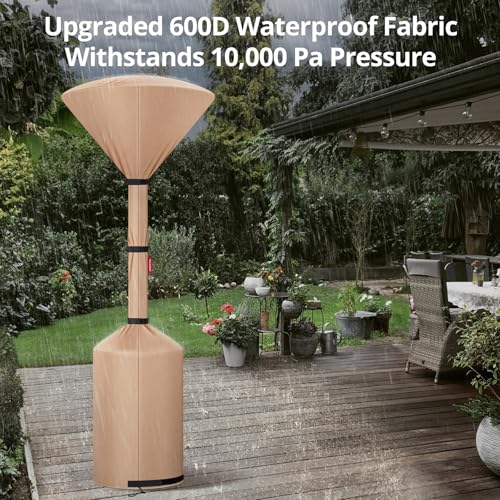 image for QH.HOME Winter Patio Heater Covers, [2025 Upgraded Tear-Resistant Fabr