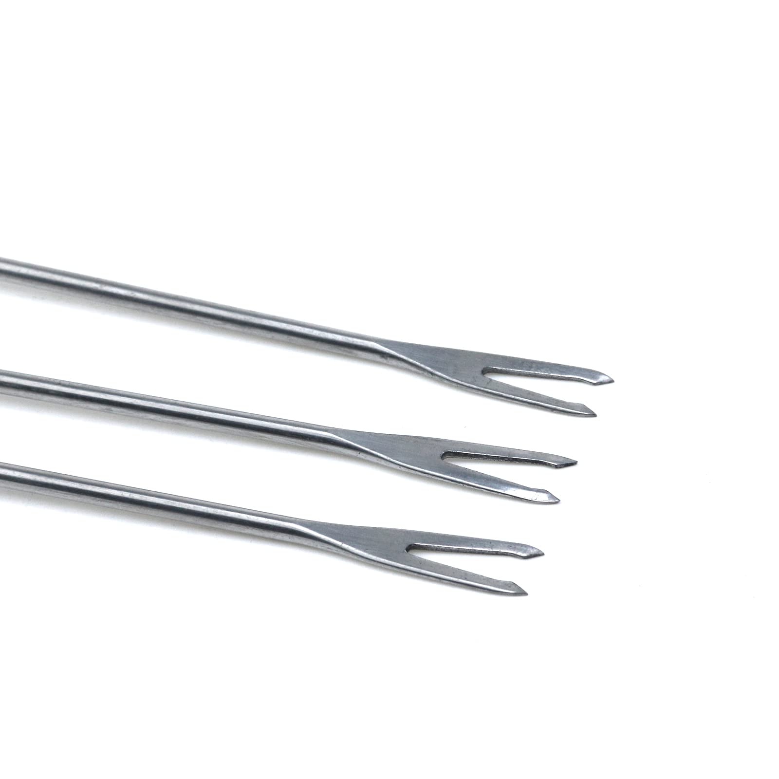 6 PCS Stainless Steel Barbecue Forks Assorted Color Handle - View #6