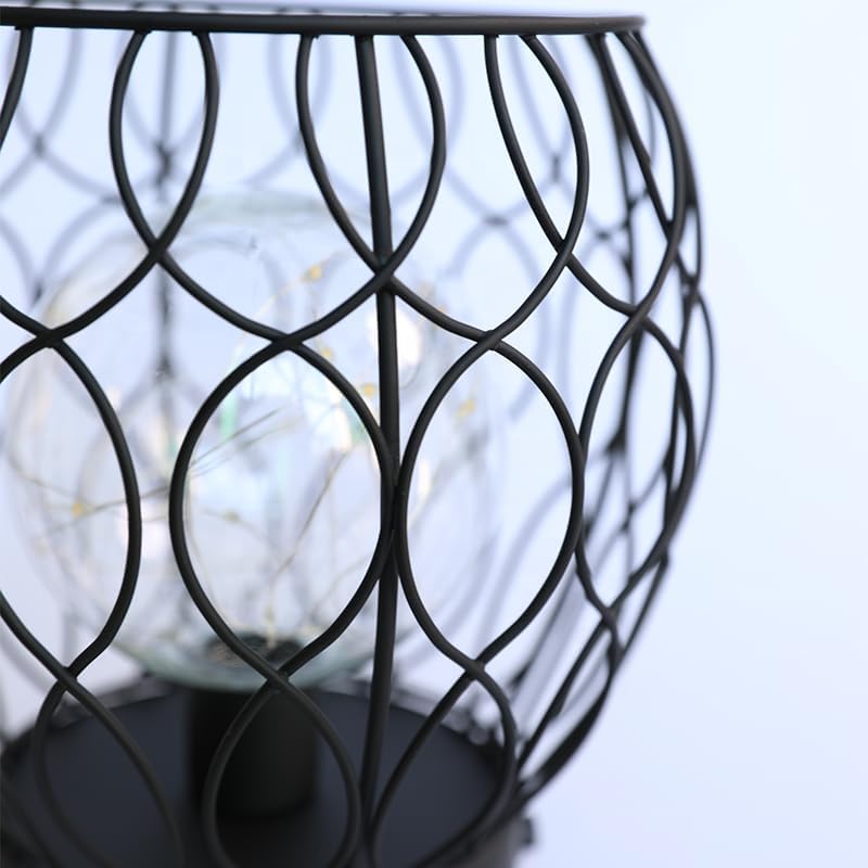 Top-Ranked Wrought Iron LED Night Light Battery Powered Metal Lanterns Easter Decorative LED Lights