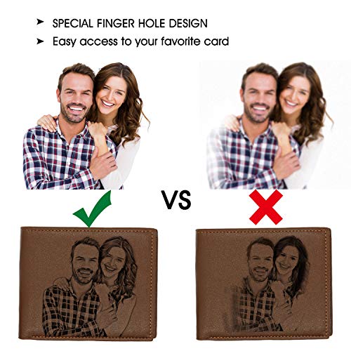 Custom Engraved Wallets Personalized Photo Leather Wallet Men,Husband,Dad,Son,Personalized Gifts (Style 1)2