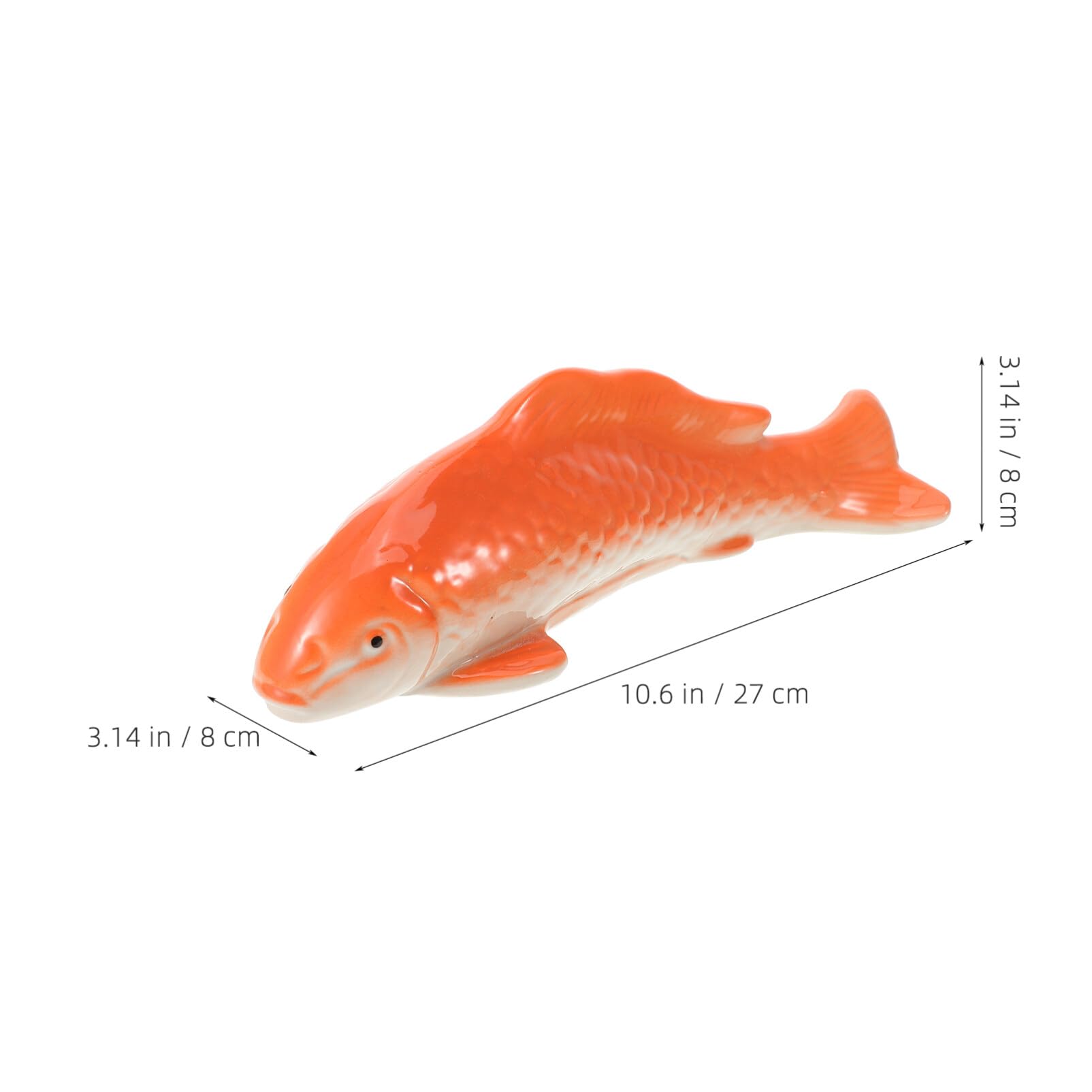 Luxshiny Decorazione Ceramica Forma di Pesce Flottante per Acquario Stile Cinese Accessorio per Pesci e Decorazioni Domestiche