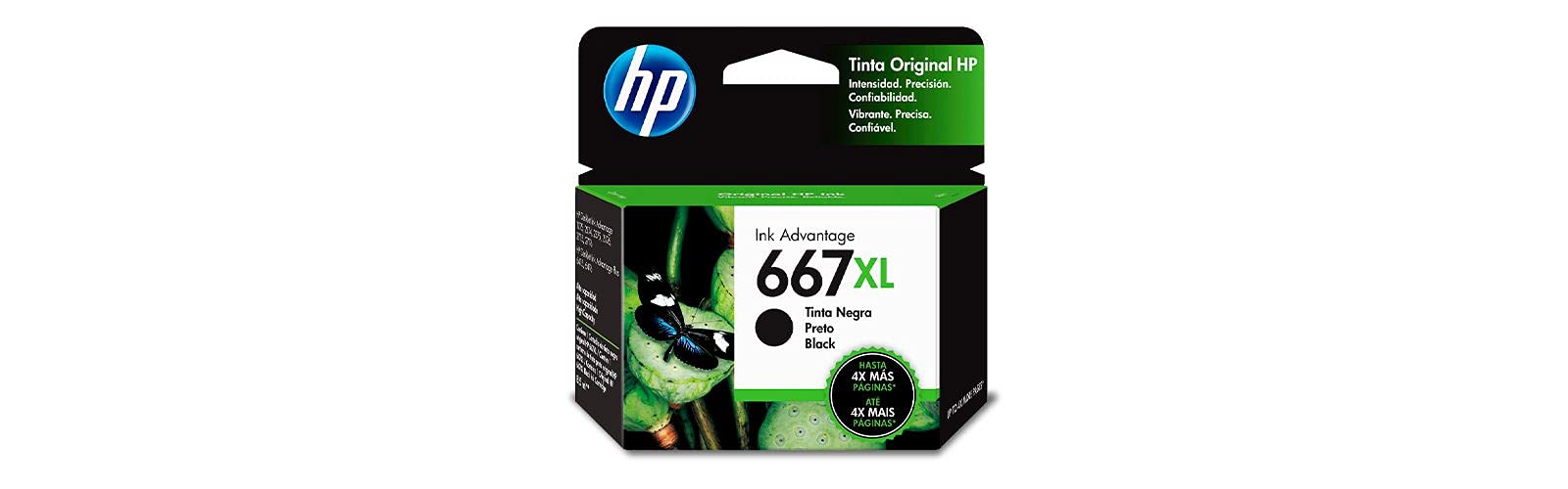 Amazon.com: Cartucho de Tinta Hp 667xl Negro de Alto Rendimiento Original :  Electronics