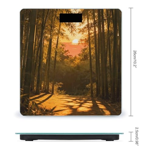Báscula digital Sunset Bamboo Grove para baño y cuerpo miniatura 2