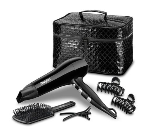 Sheer Glamour Haartrocknung Styling Collection Geschenkset mit glänzendem Kosmetikkoffer