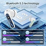 Csasan Wireless Earbuds, Bluetooth 5.3 Headphones In Ear with 4 ENC Noise Cancelling Mic, 2025 Mini Deep Bass Stereo Ear Buds, 40H Playtime Bluetooth Earphones, IP7 Waterproof Earbuds, Green - Image 4