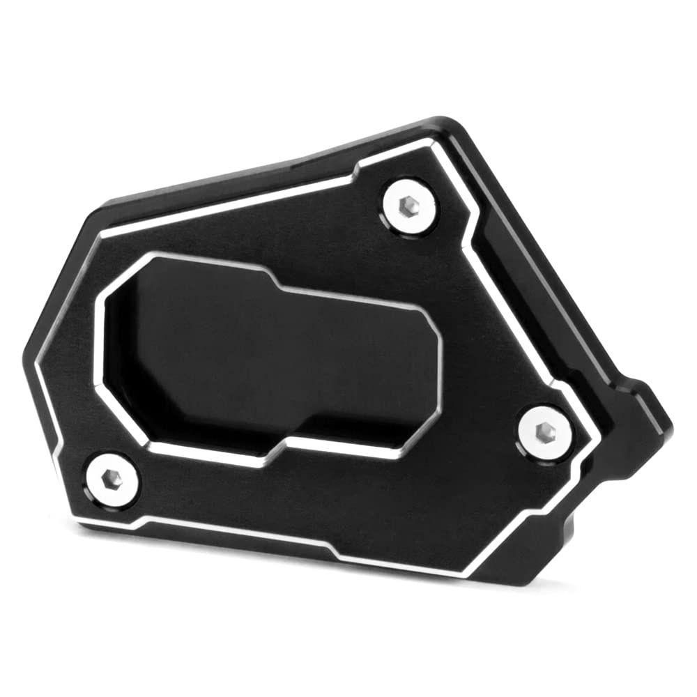 Modeer Motorcycle CNC Kickstand Side Stand Enlarge Extension Pad For R1200GS LC Adventure 2013-2024 R1250GS Adventure Rallye HP 2018-2024 R 1200 1250 GS ADV R1250GSA R1200GSA R1250HP (black)