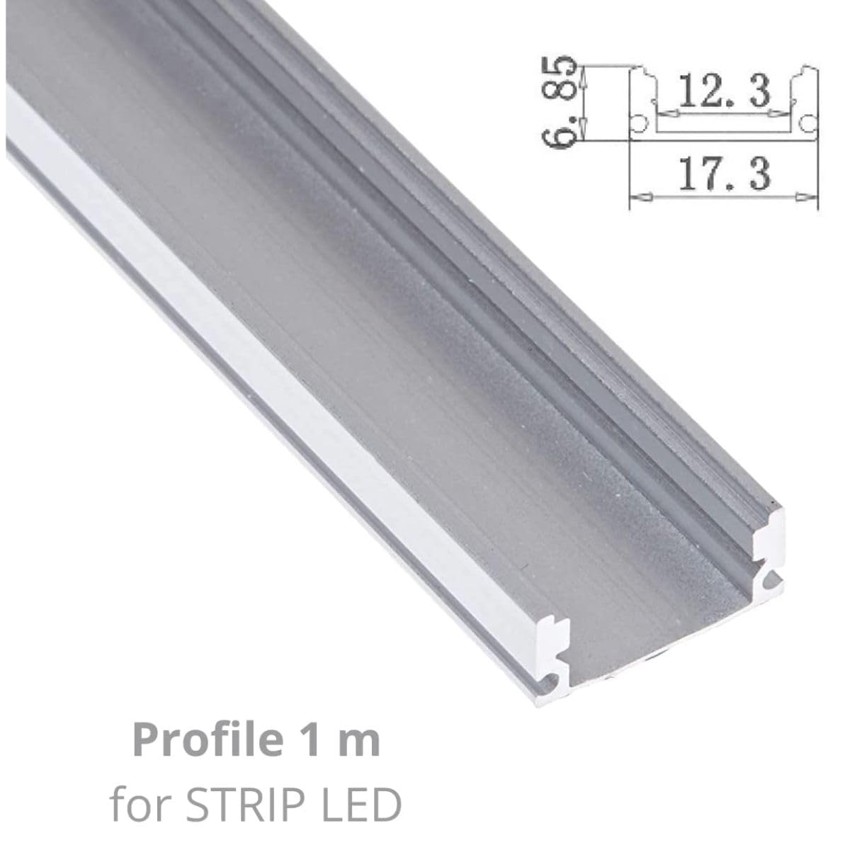 Aluminium-Profile Für LED-Streifen – 10x 1 Meter, Mit Diffusor & Montagezubehör, Ideal Für Möbel & Decken