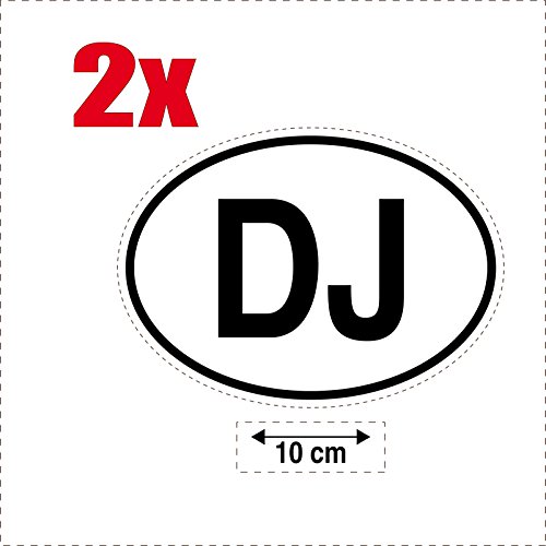 SAFIRMES 2X Autocollant Sticker Drapeau Oval Code Pays Voiture Moto DJ-Djibouti