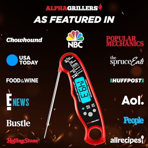 Alpha Grillers Meat Thermometer Digital - Instant Read Food Thermometer for Cooking and Grilling Stocking Stuffers for Men Gifts for Men image 5