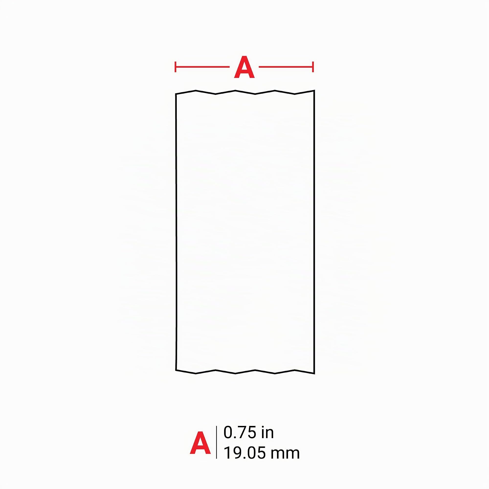 Brady Ruban d'étiquettes en nylon M211 M210 - Ruban adhésif imperméable pour imprimante d'étiquettes - Noir sur blanc 19.05mm x 4.88m M21-750-499