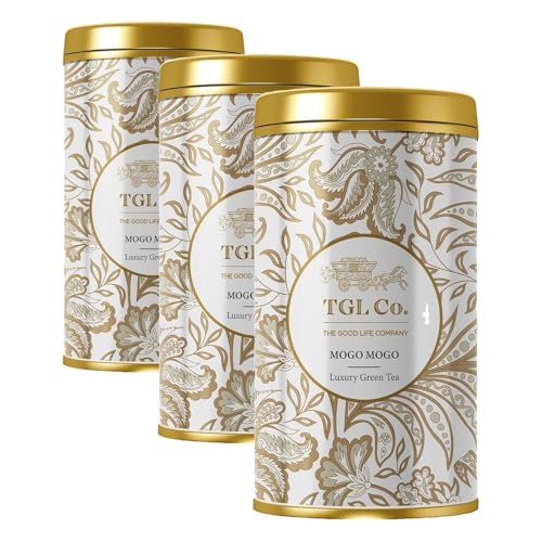 Image of TGL Co.Mogo Mogo Green Tea Infusion (50G Tin Can)|Rich in Anti Oxidant | Refreshing | No Artificial flavor | Improve Digestion (Pack of 3)