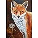 Produktbild 5D Diamond Painting Diamant Malerei Painting Bilder, Wowdecor Süß Fuchs Tiere Löwenzahn Full Set Groß DIY Diamant Gemälde Malen Nach Zahlen