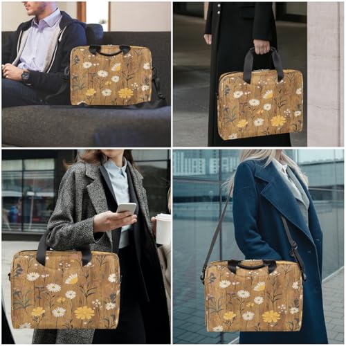 Maletín para portátil de 15.6 pulgadas con diseño floral miniatura 2