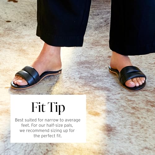 BEEK Sugarbird Leather Slide Sandal for Women, Slip-On Design, Features Leather-Wrapped Memory Foam Upper & Sole with Molded Arch2