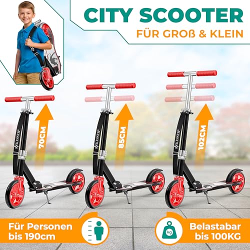 Kesser&reg; Scooter Roller Kinderroller Cityroller Tretroller Kickroller Kickscooter | Panther (White)