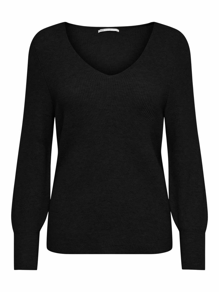 ONLY Female Knitted Jumper Onlatia Knitted Jumper, Black, S