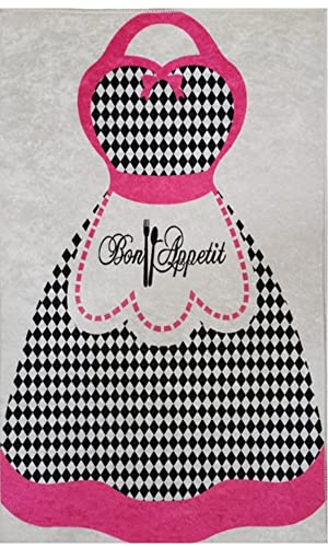 Mani Textile - Tapis Tablier Fuschia Dimensions - 45x75