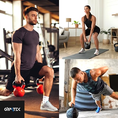 Kettlebell de Musculation - Variété de Poids 2/3/4/6/8/10/12/14 kg - Prise en Main Facile et Confortable, Haltère d'élan, Poids Materiel Sport, Musculation Accessoires de Fitness Hommes, Femme – Image 6