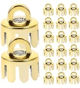 STOBOK 10Pcs Christmas Ornament Caps Replacement 0.47 Inch Xmas Ornament Hangers Caps Plastic Bal...