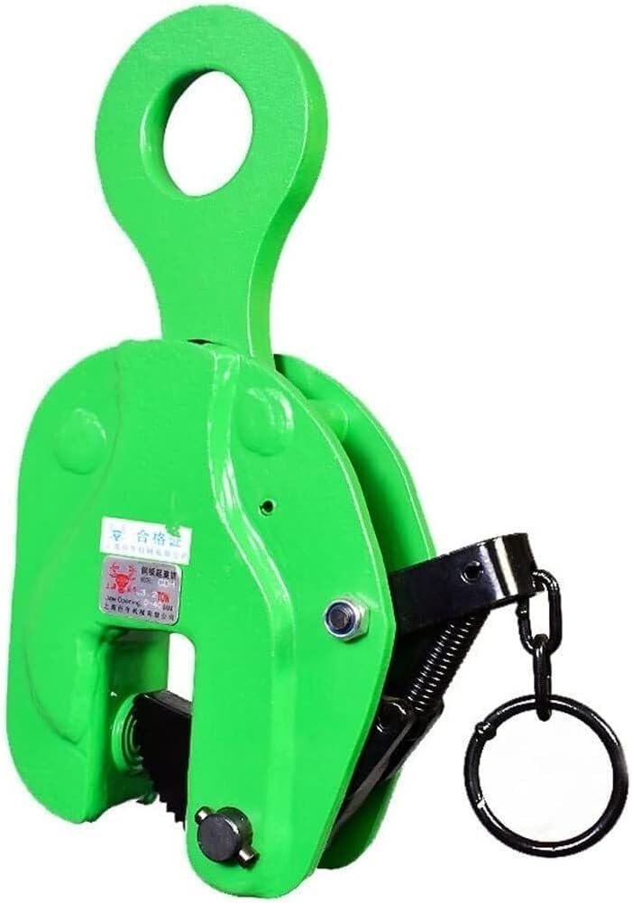 Morsetto for Piastre Industriale con Blocco a Molla, Apertura Regolabile, Morsetto di Sollevamento for in Lega Acciaio da 1 a 5 tonnellate(1T)