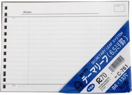 Amazon まとめ買い コレクト ルーズリーフ テーマリーフ 6 5ミリ罫 B6 13穴 C 761 10 ルーズリーフ 文房具 オフィス用品